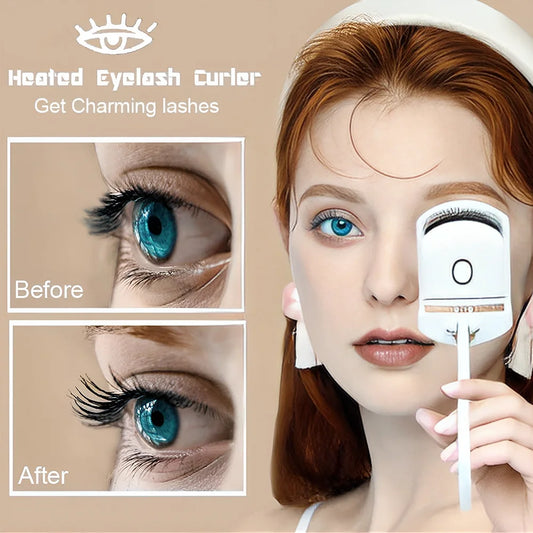 New Rechargeable Electric Eyelash Curler with ABS Craftsmanship Easily Curl Eyelashes All Day Long with Portable Eyelash Curler